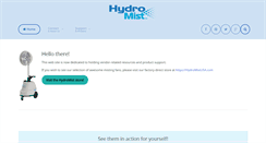 Desktop Screenshot of hydro-mist.com